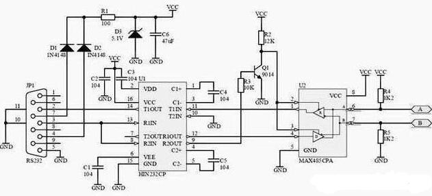 RS232接口的定義 安徽得潤電氣技術(shù)有限公司，主營：高低壓開關(guān)柜，高低壓無功補(bǔ)償柜，消弧消諧設(shè)備，自動化控制系統(tǒng)柜  全國統(tǒng)一客服熱線：400-0551-777